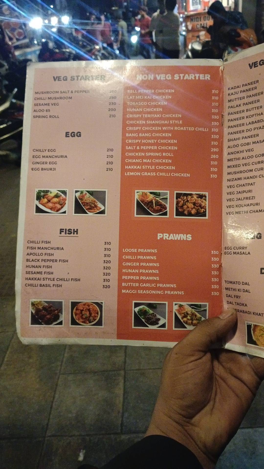 SECRET KITCHEN RESTAURANT menu