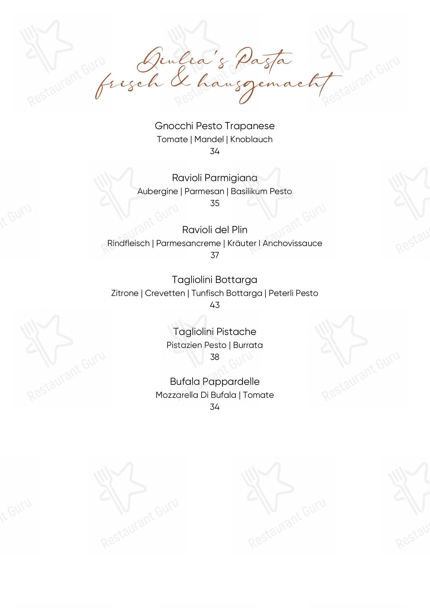 菜单 per STRAUSS | Restaurant | Vineria & Bar in Winterthur