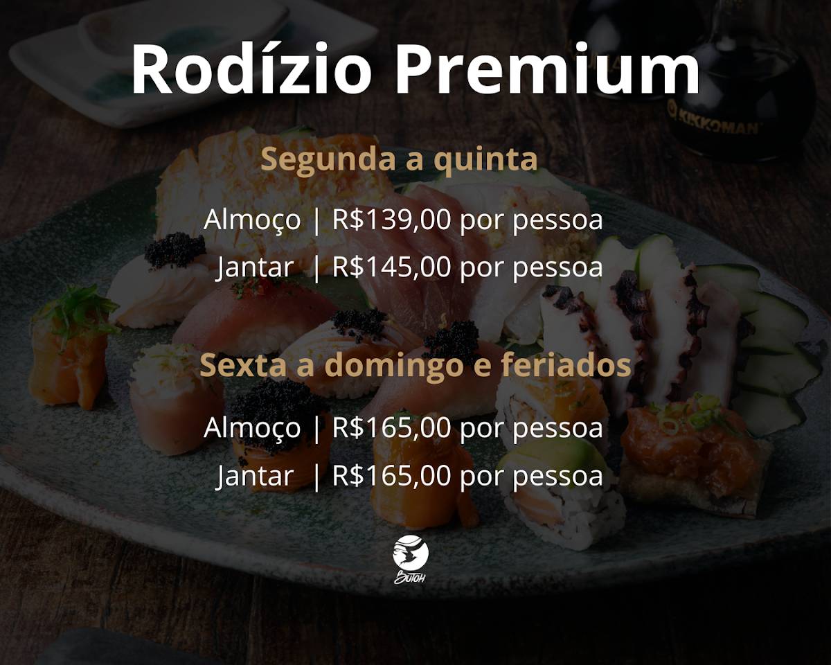 SUSHI BUTOH cardápio