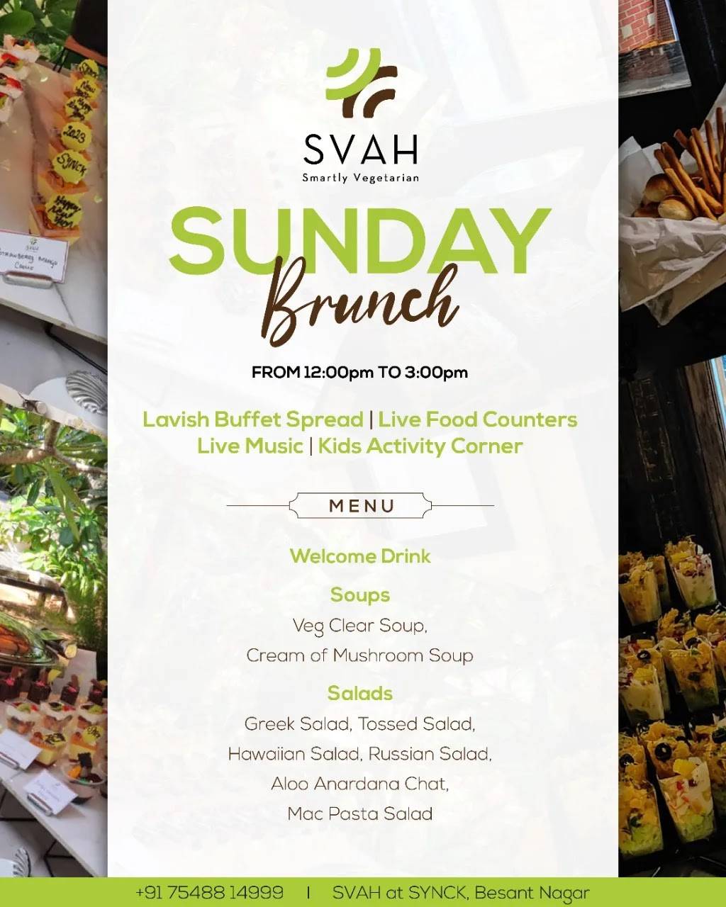 SVAH Besant Nagar menu