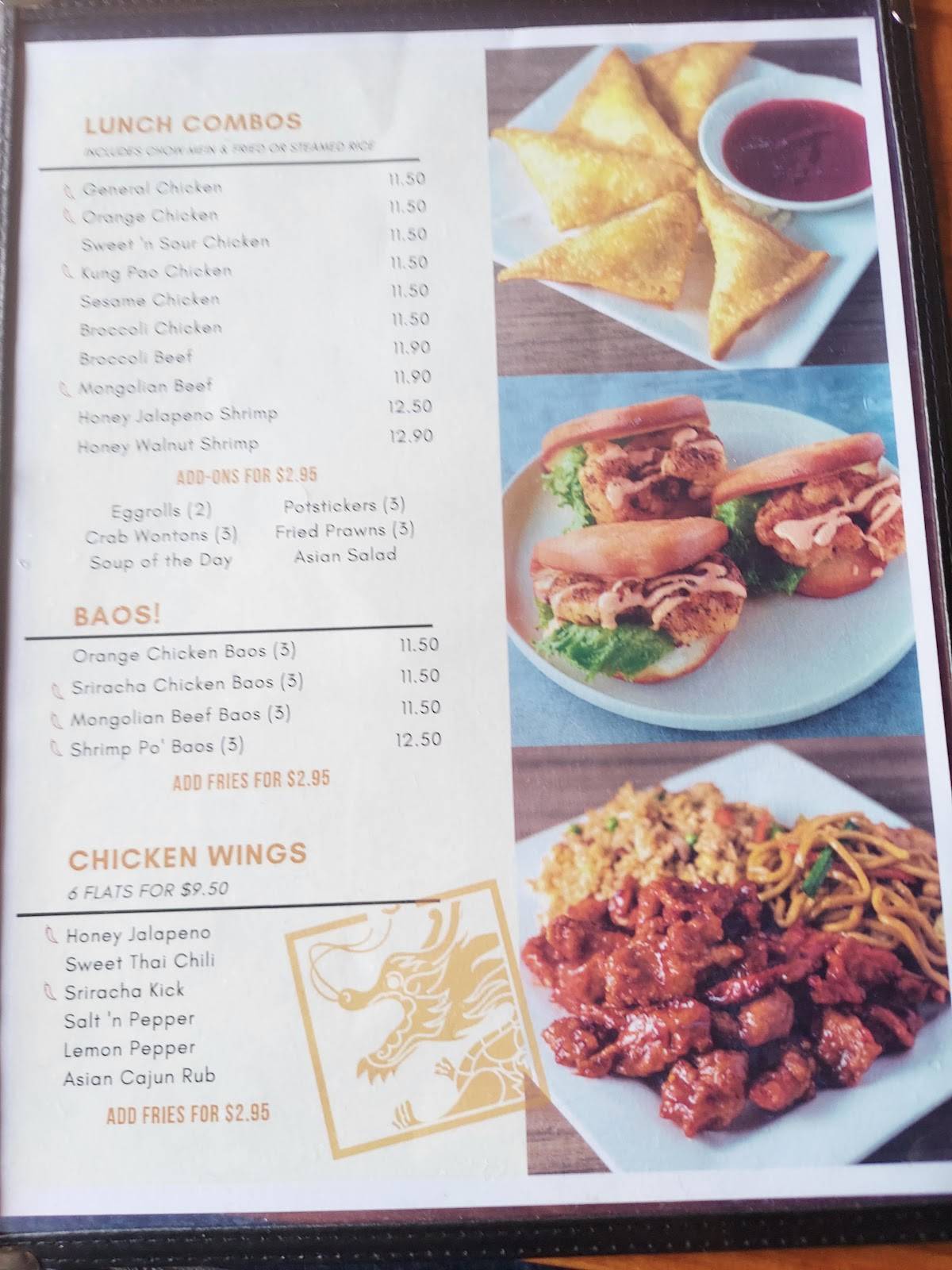 Menu at Golden Dragon Restaurant, Sacramento, Broadway