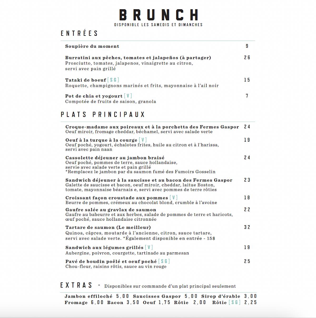 Menu de Café RICARDO