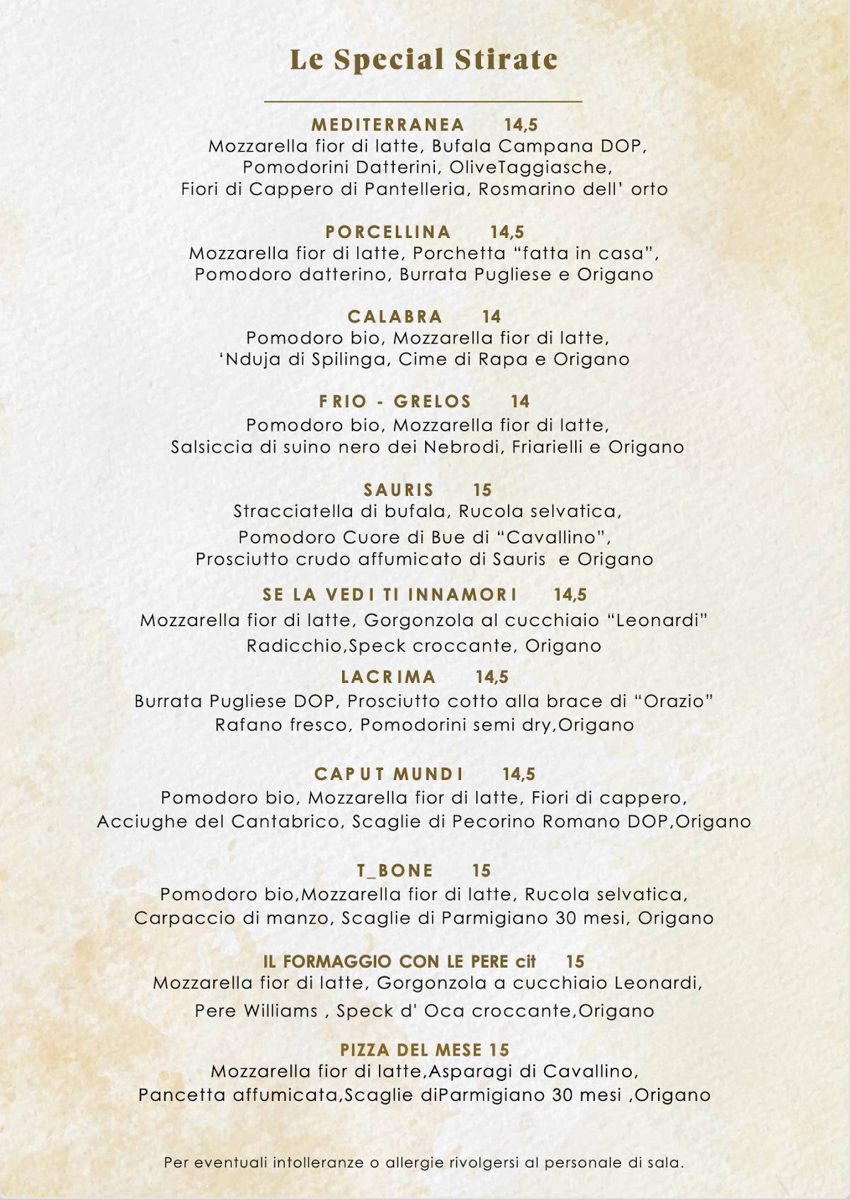 Menu di T-Bone Restaurant 