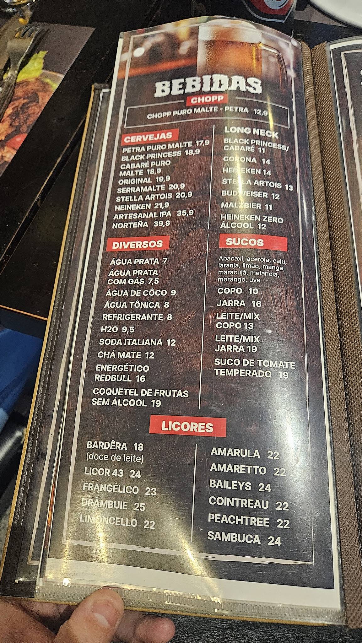 Santa Fé A Costela cardápio