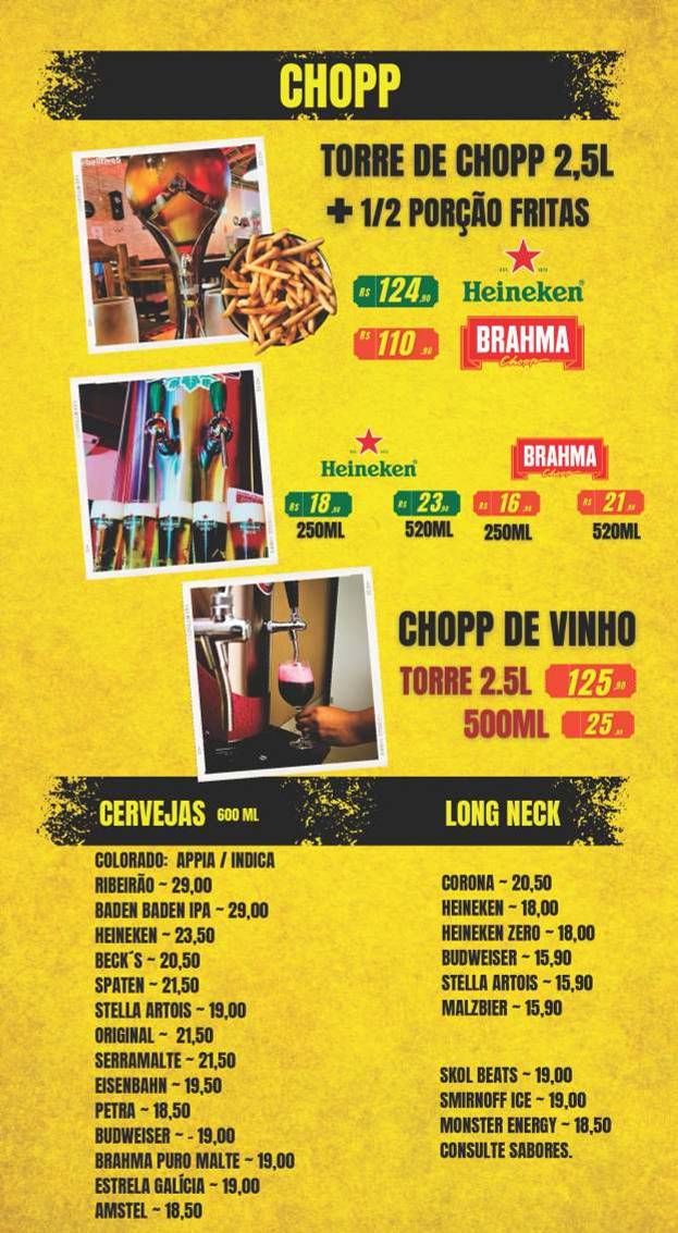 Ball Five Augusta cardápio