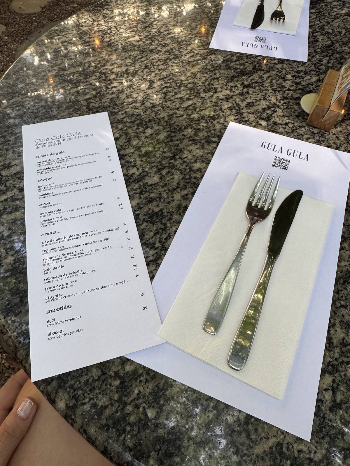 Gula Gula Restaurante cardápio