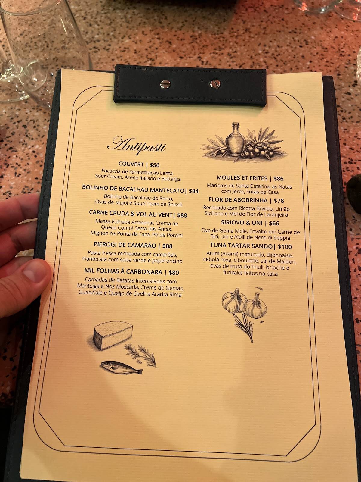 Restaurante Borgo Mooca cardápio