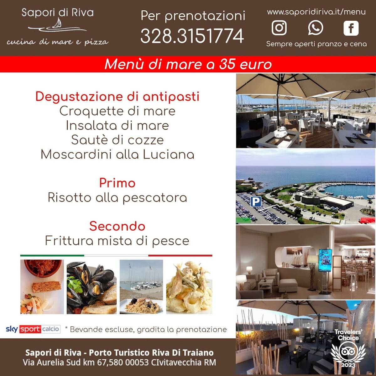 Menu di Sapori di Riva 