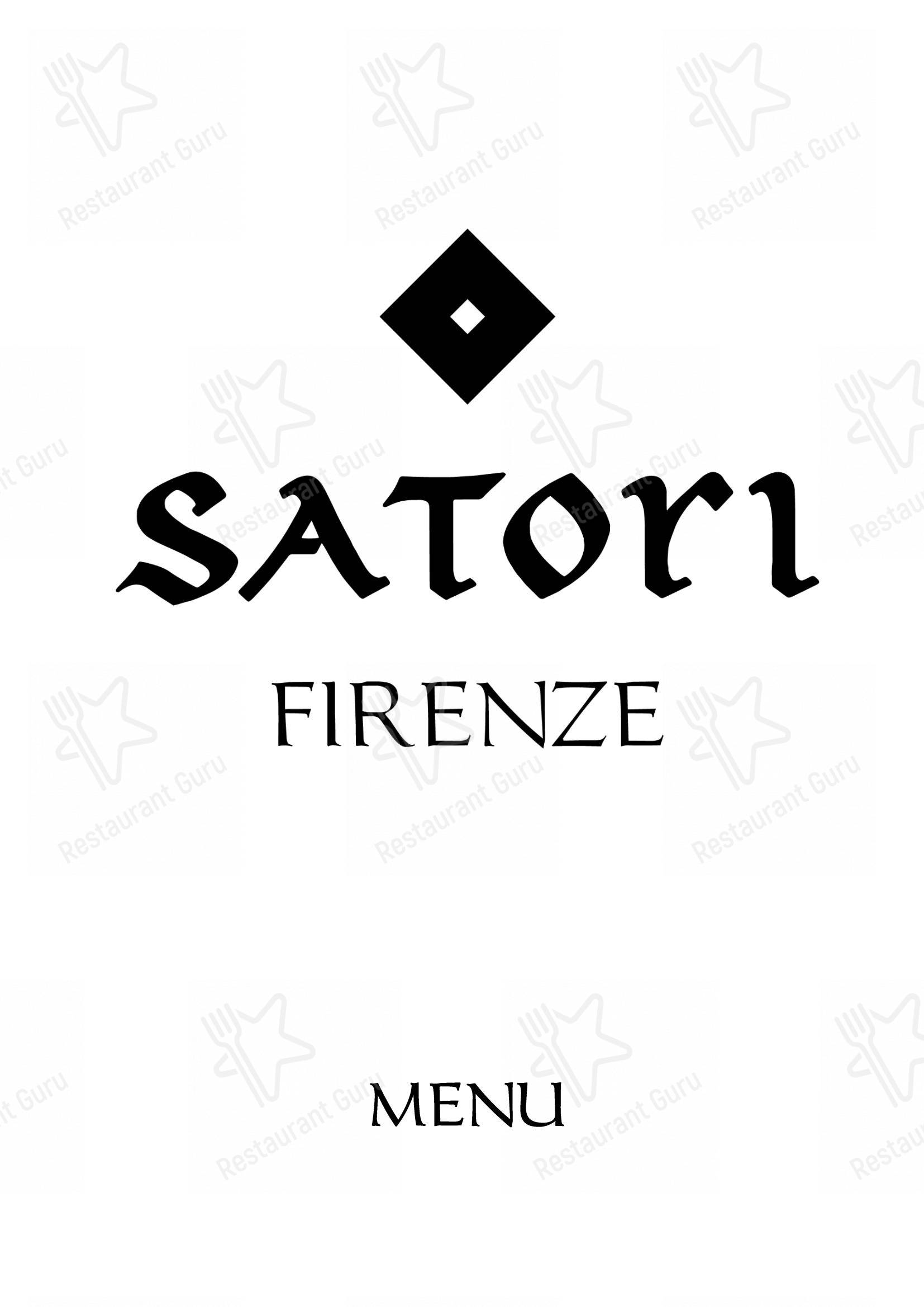 Menu di Satori - Menu