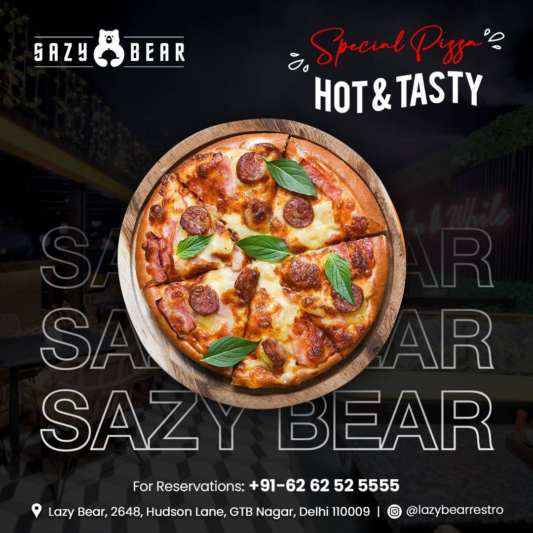 Sazy Bear menu