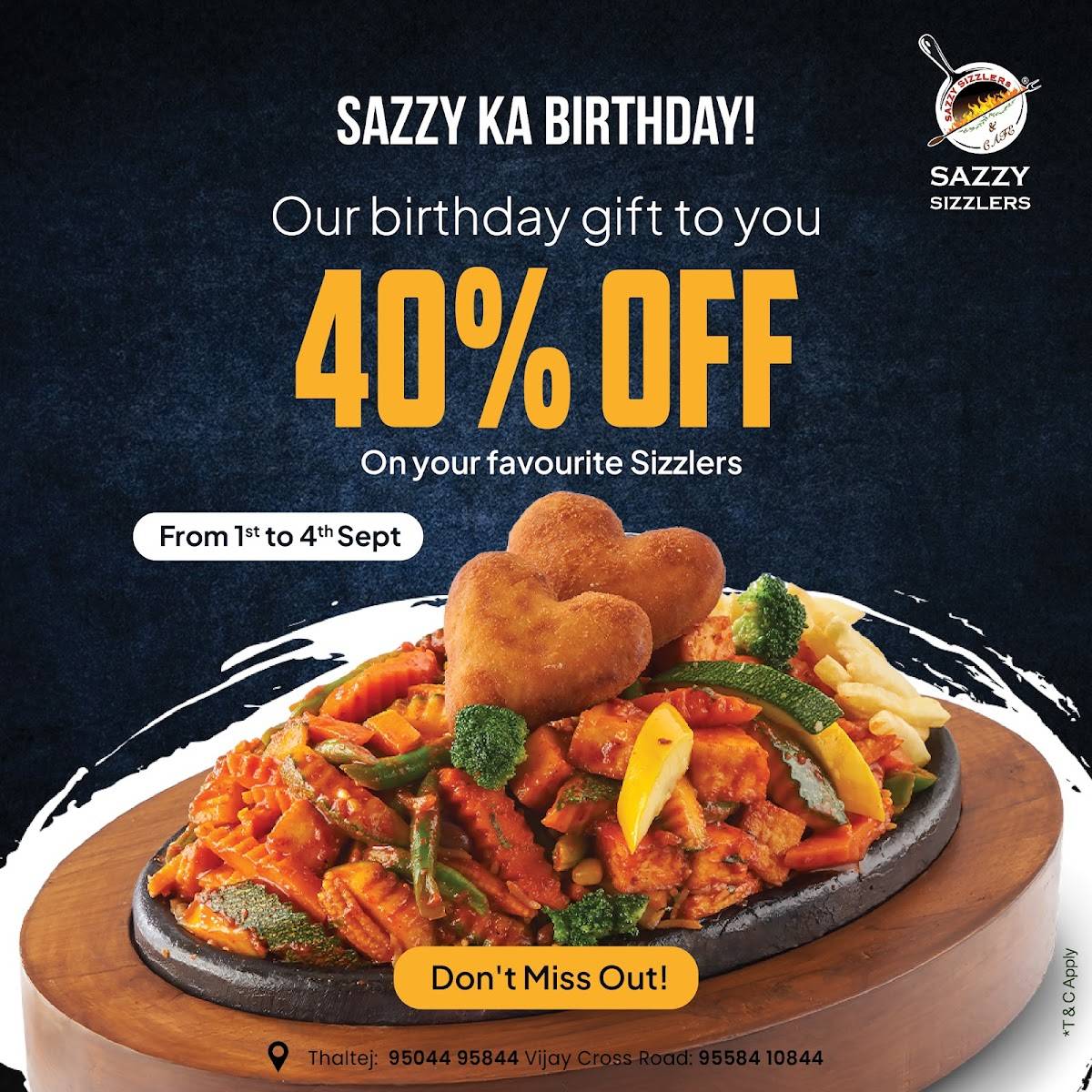 Sazzy Sizzlers (Pure-Veg) menu