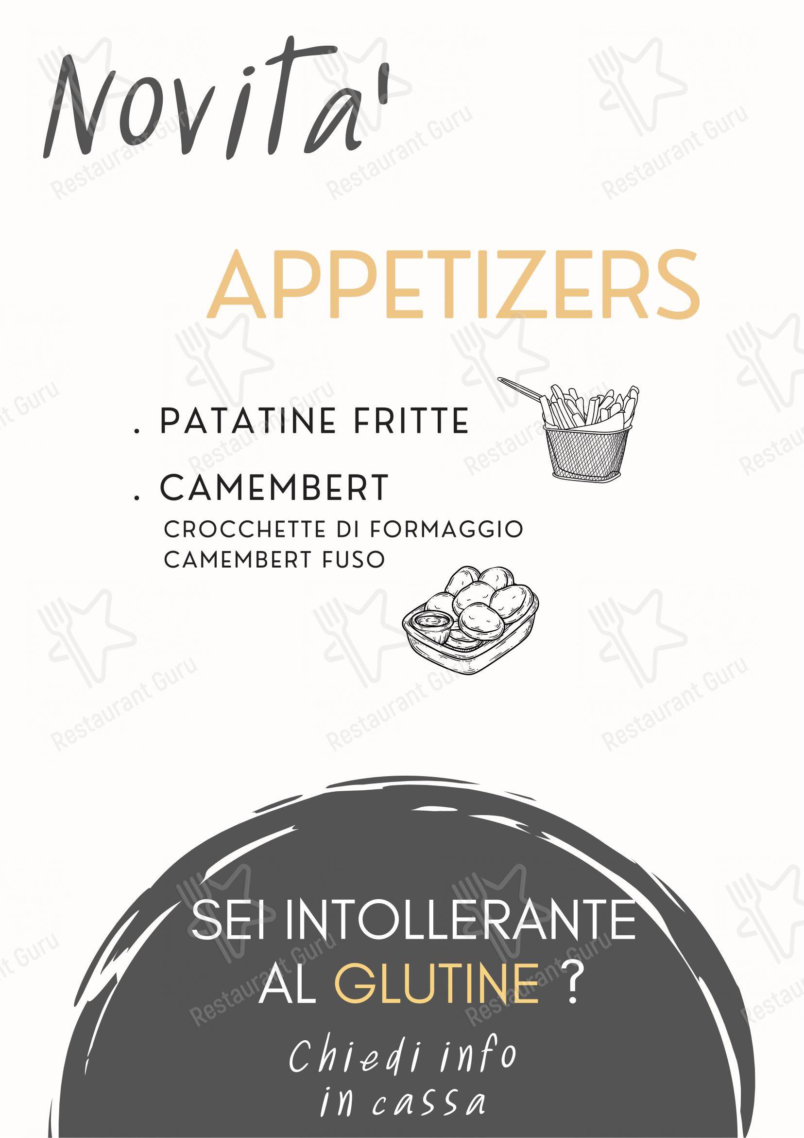 Menu bar per Schiaccia in Ferrara