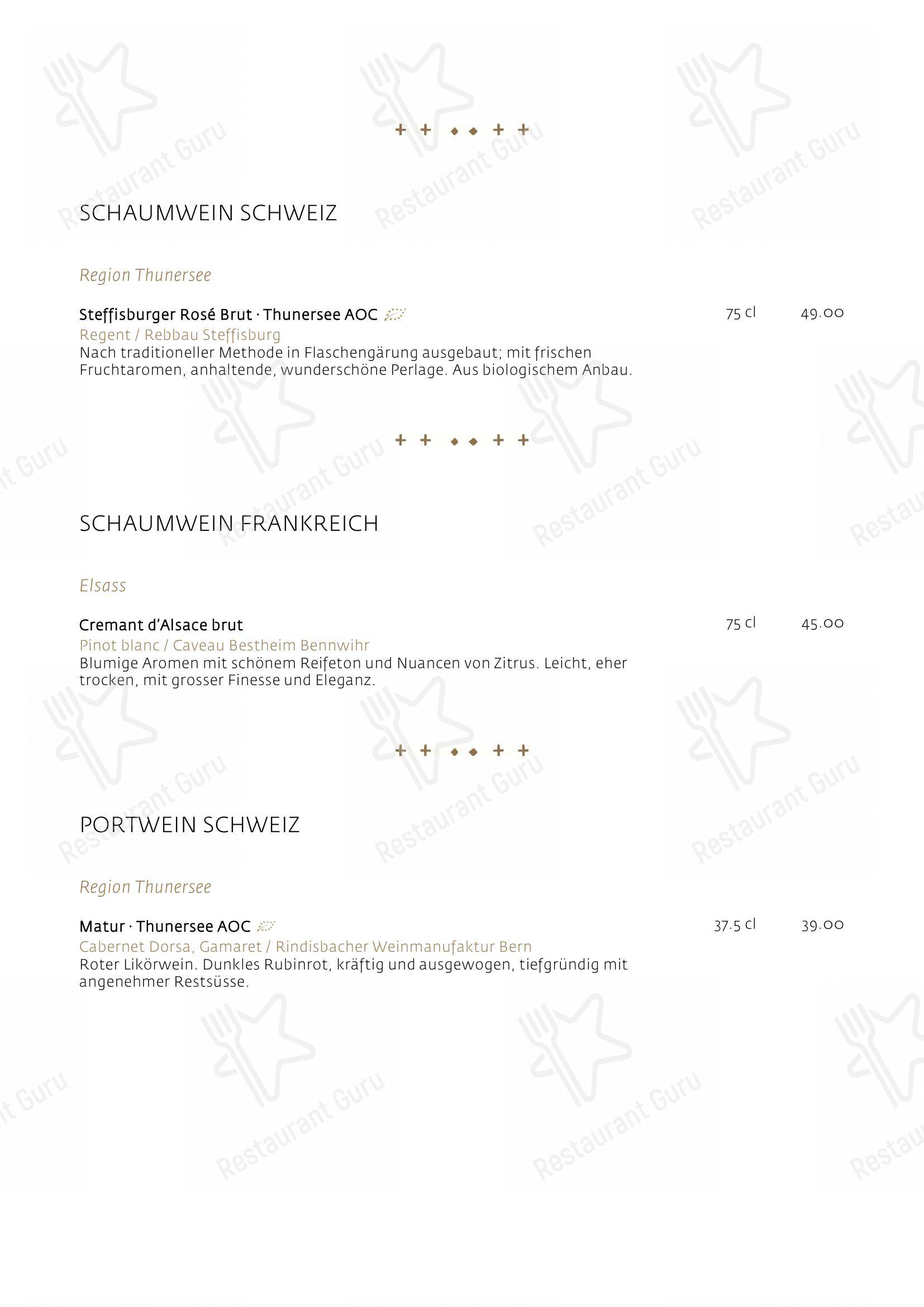 Schüür · Restaurant & Kultur in Steffisburg - Menu bar
