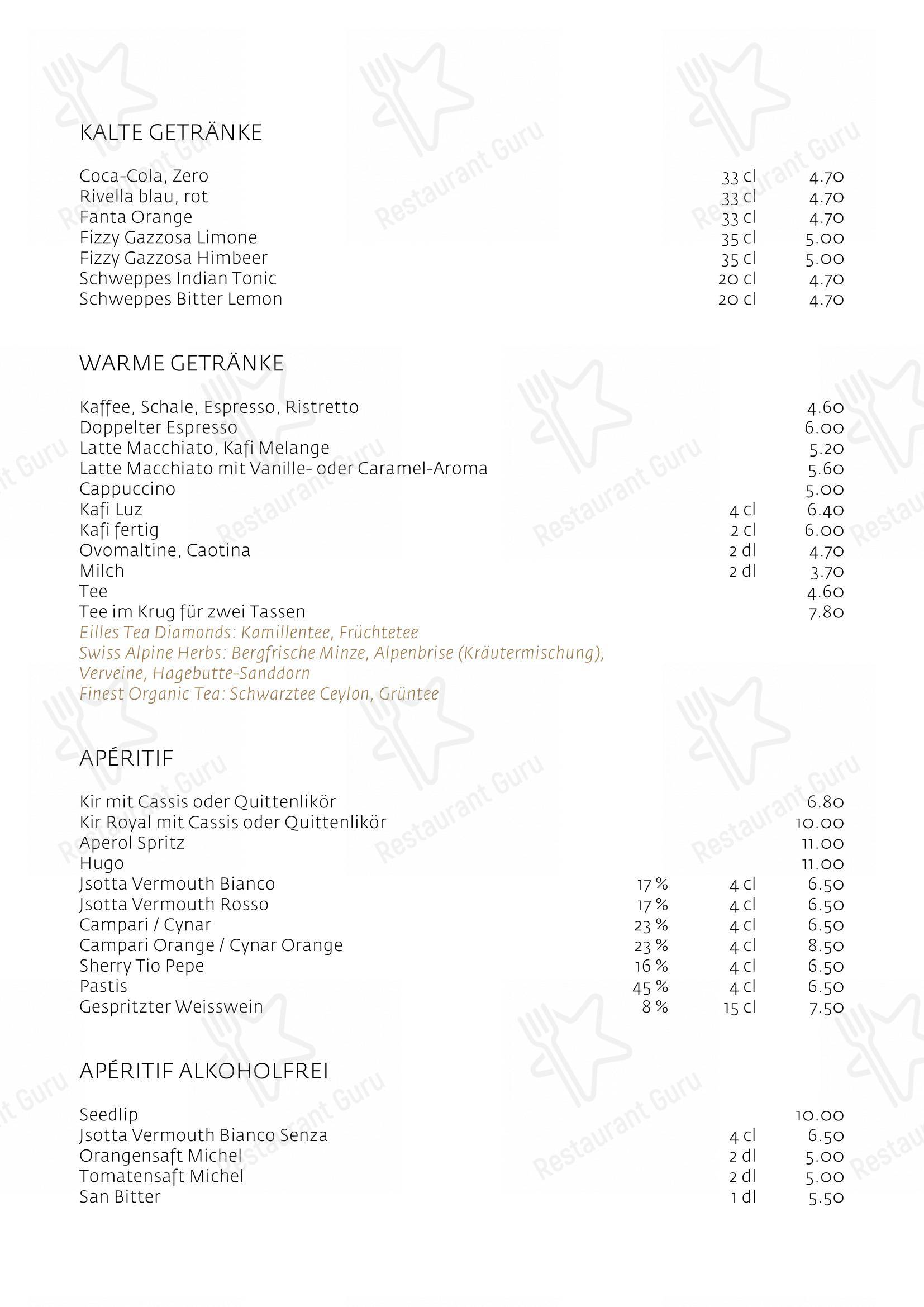 Schüür · Restaurant & Kultur in Steffisburg - Menu