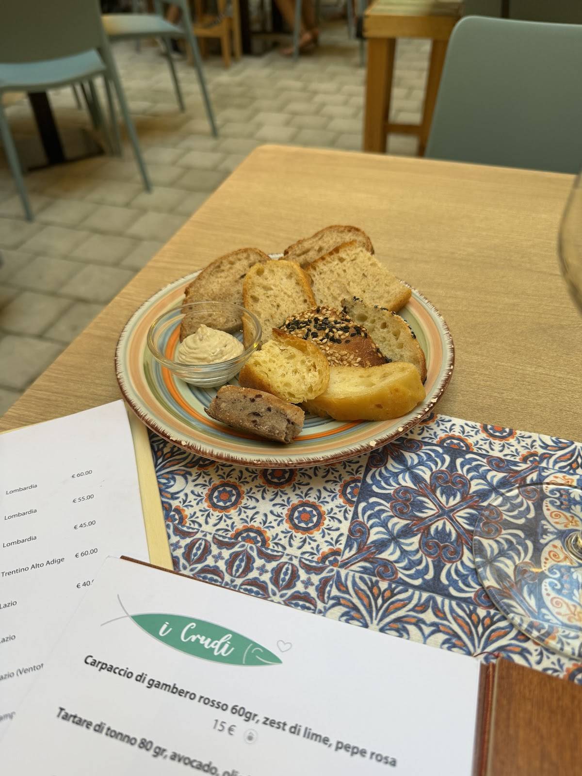 Menu di Scirocco Bistrot 