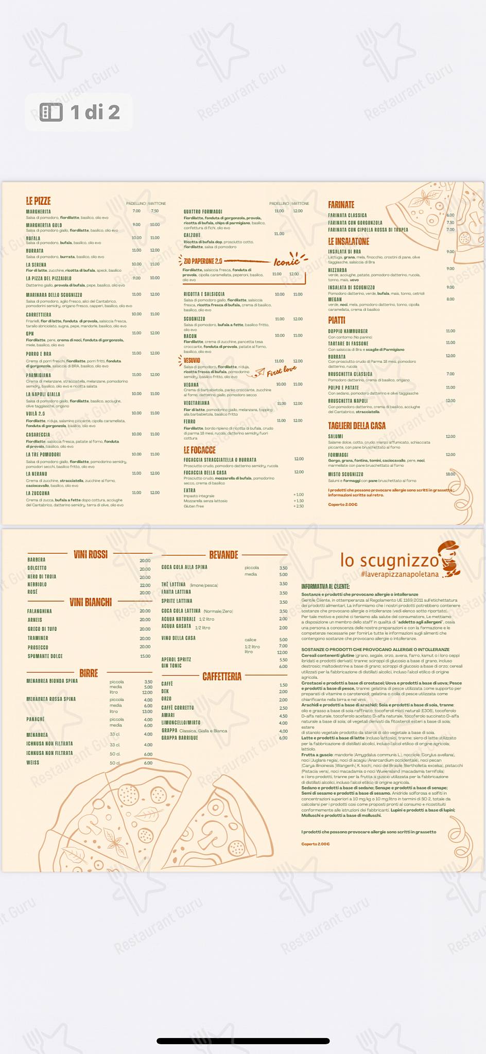 Menu di Scugnizzo