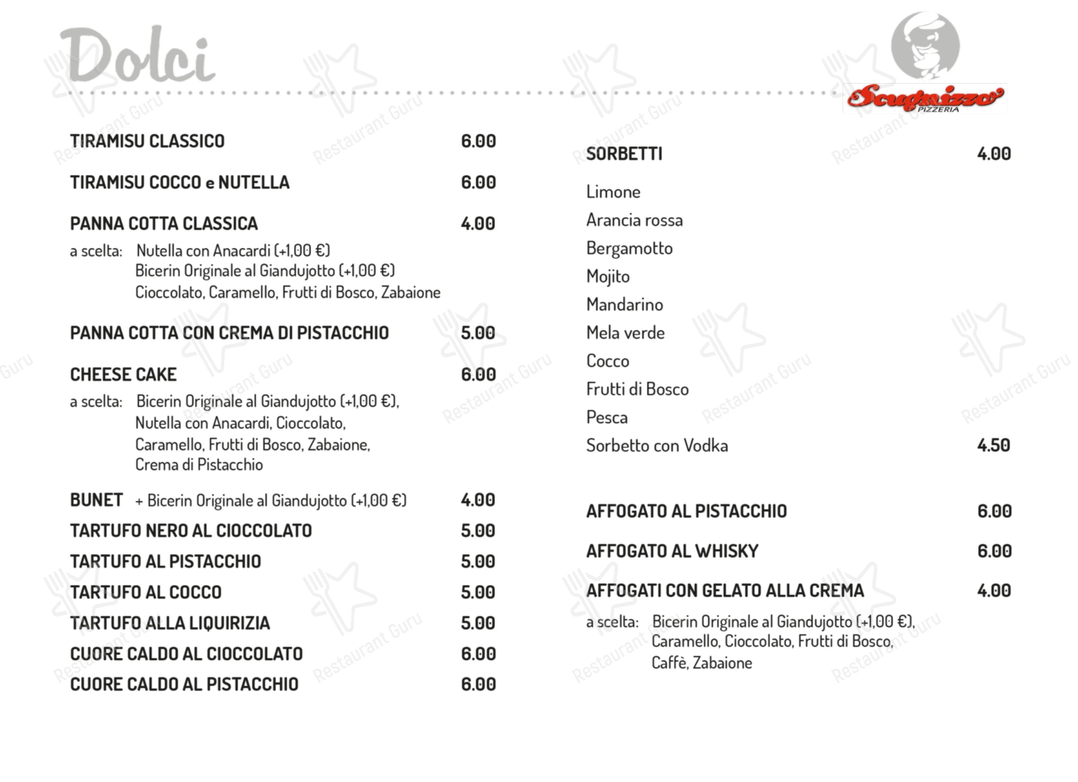 菜单 per Scugnizzo in Torino