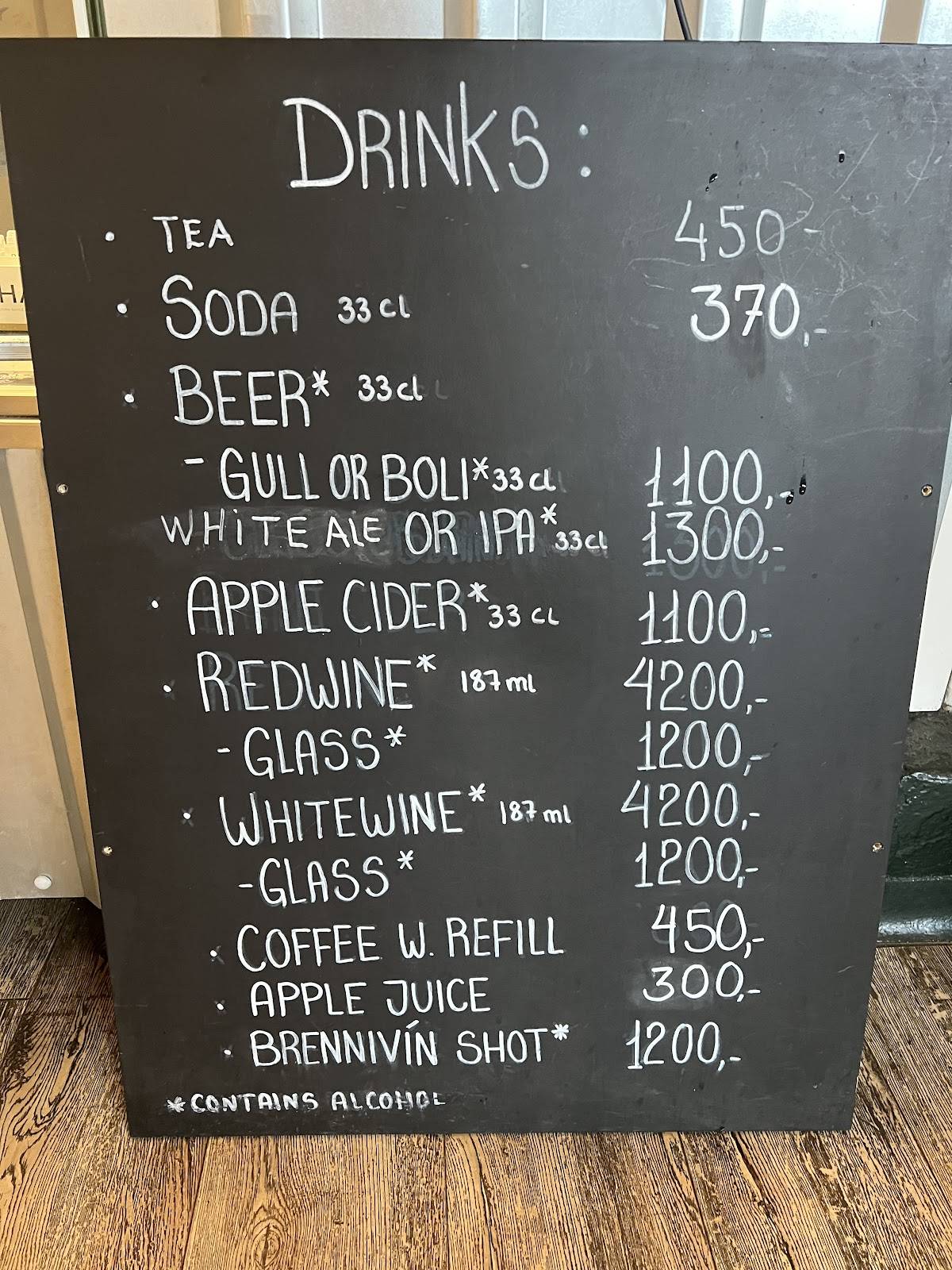 Menu de Seabaron