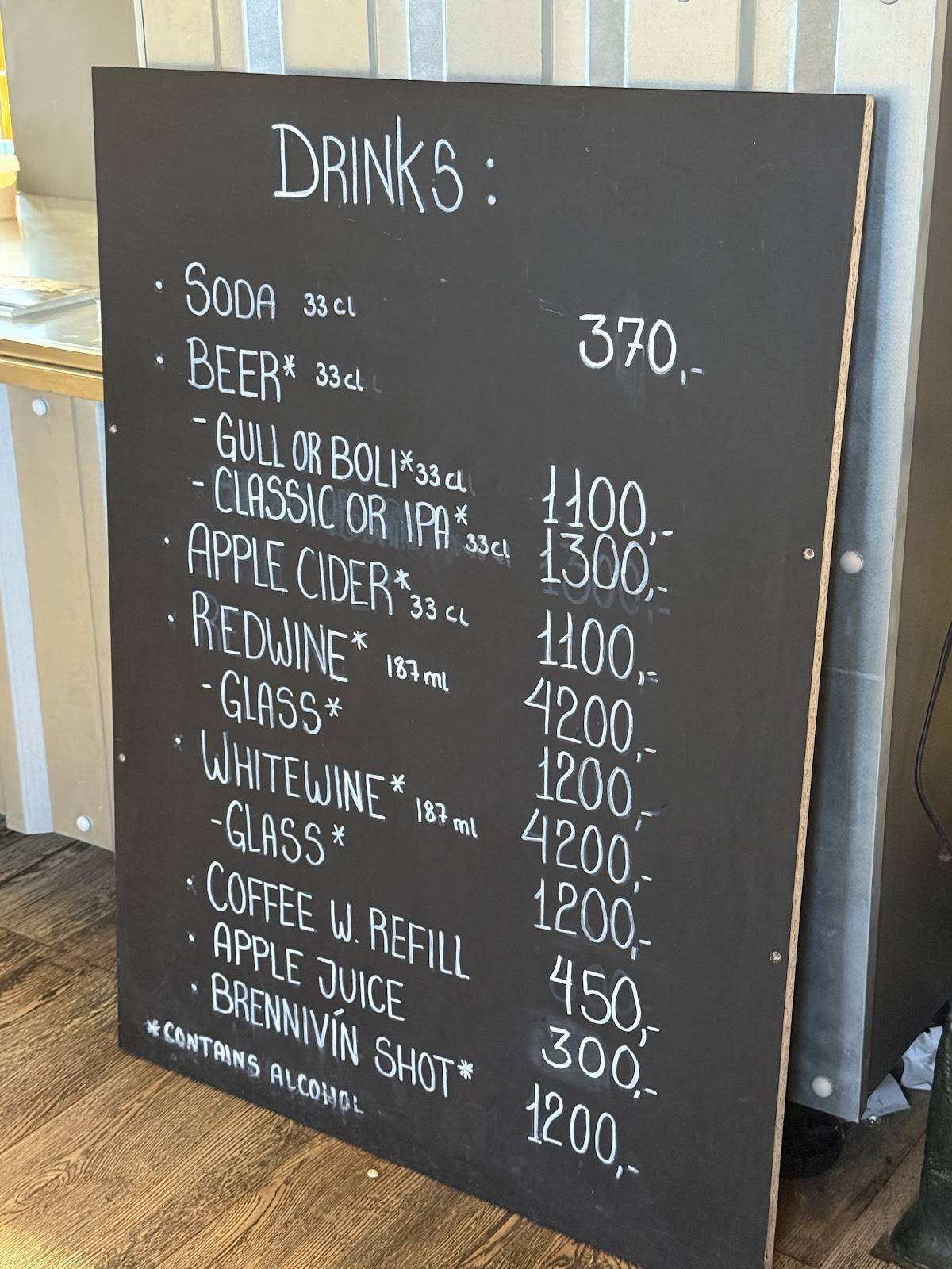 Menu de Seabaron