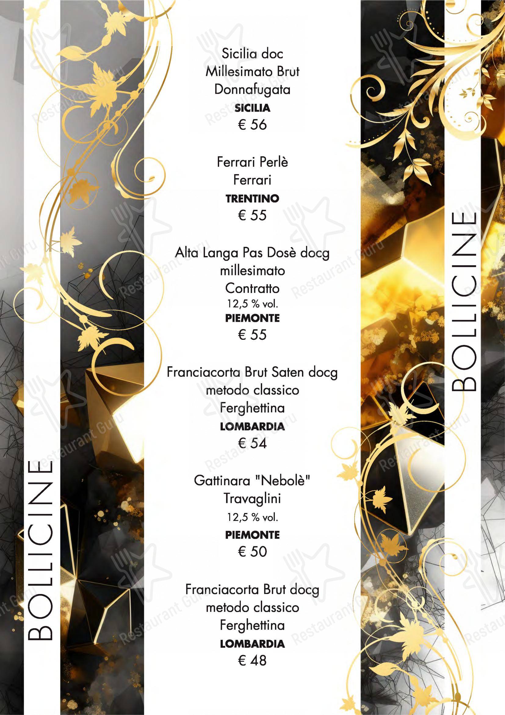 Menu bar per Seminara Restaurant in Viverone