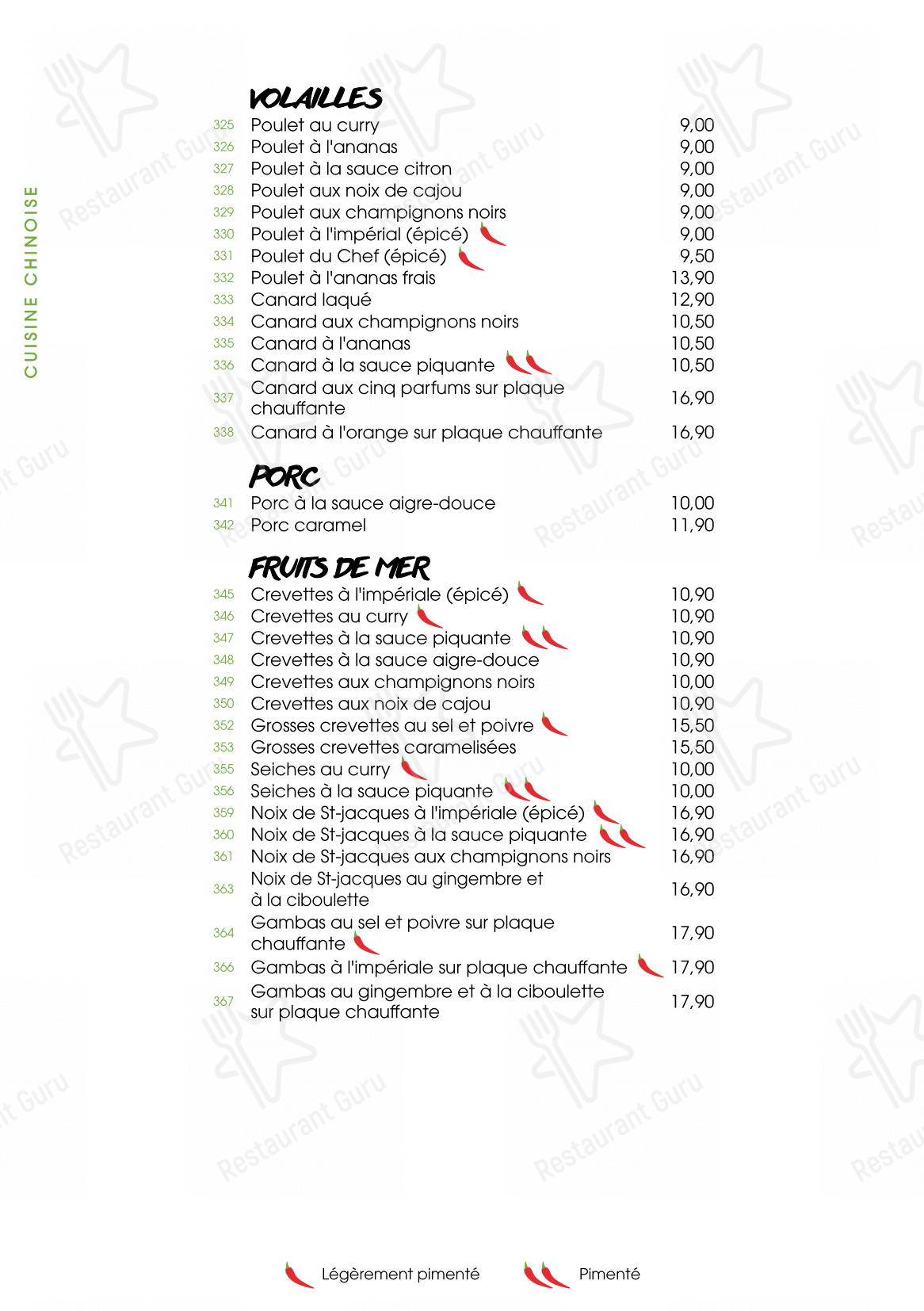 SenSushi dans Huningue - Menu bar