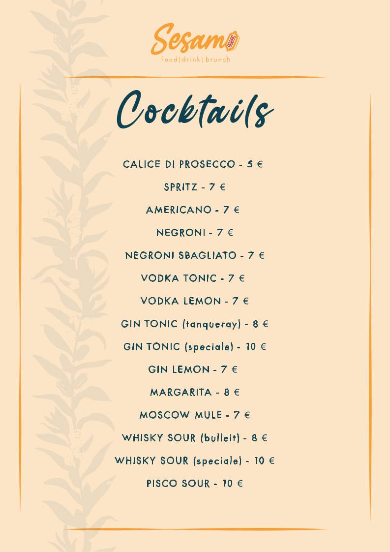 Menu di Sesamo 