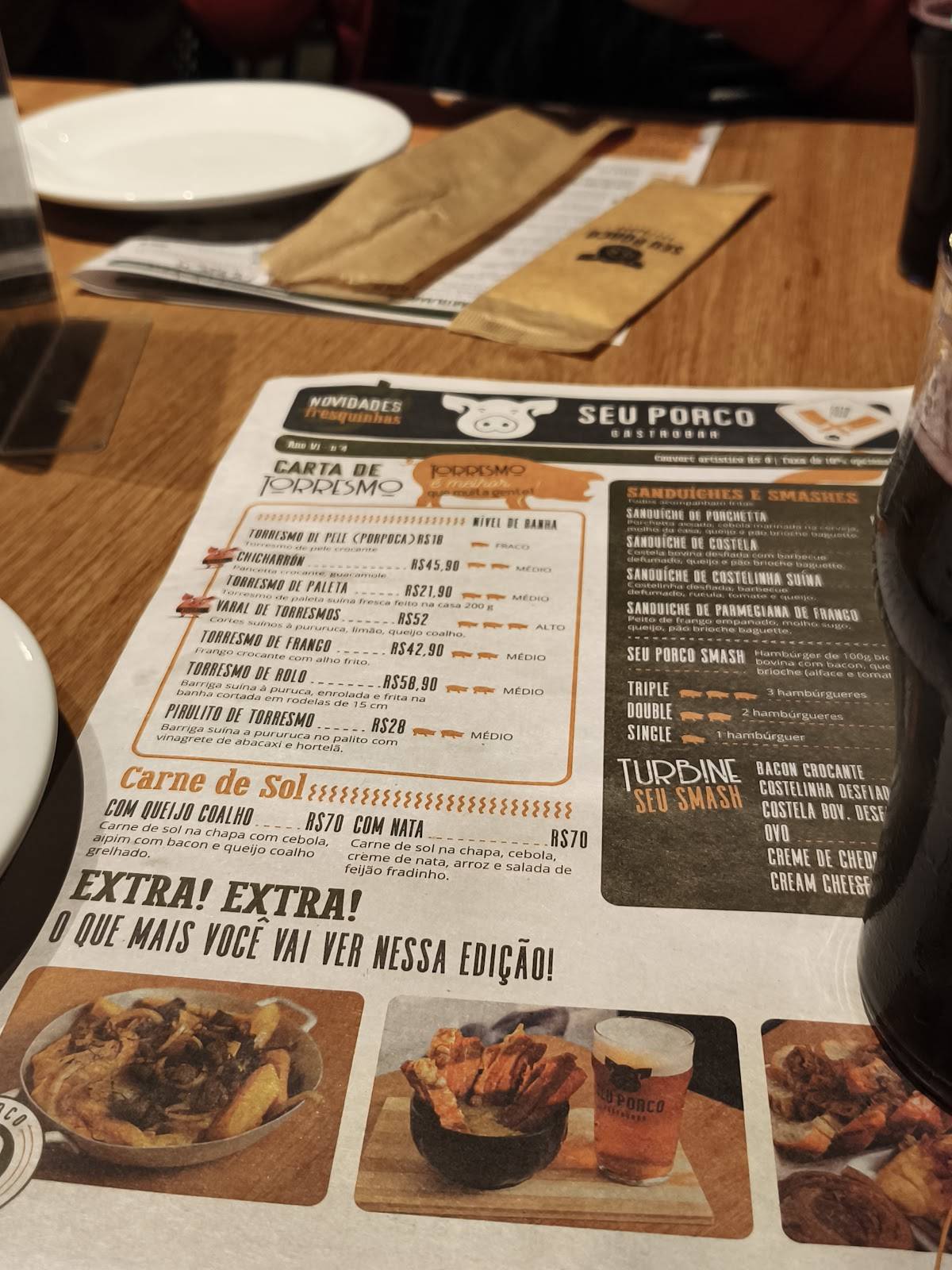 Seu Porco Gastrobar cardápio