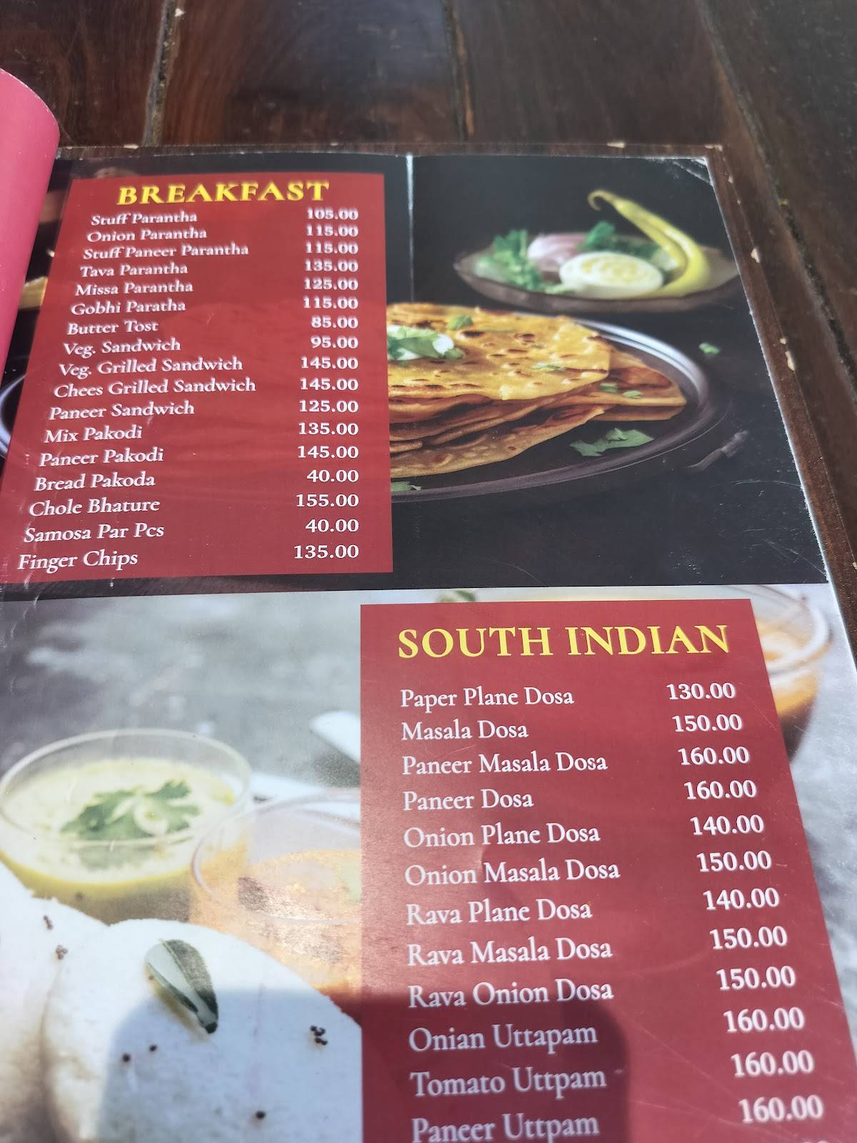 Shiva Dhaba Mama Yadav Athsaini, Hapur menu