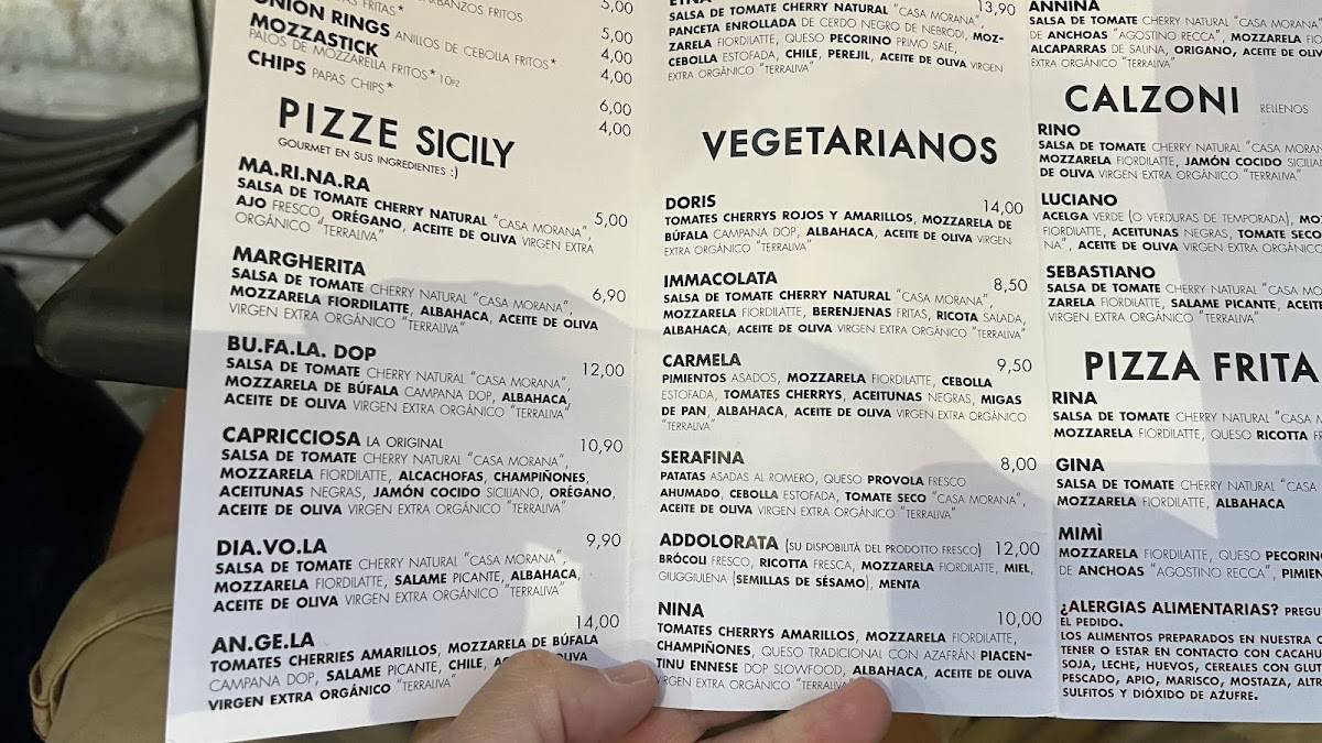 Menu di Sicily 