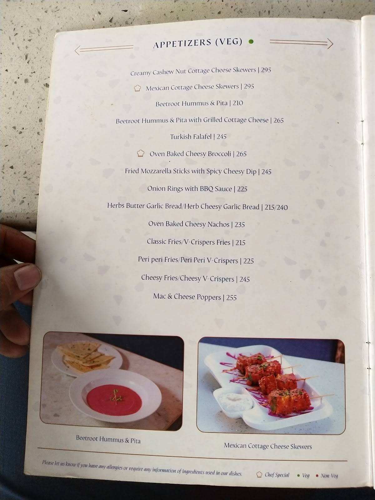 Signature Cafe Delhi menu