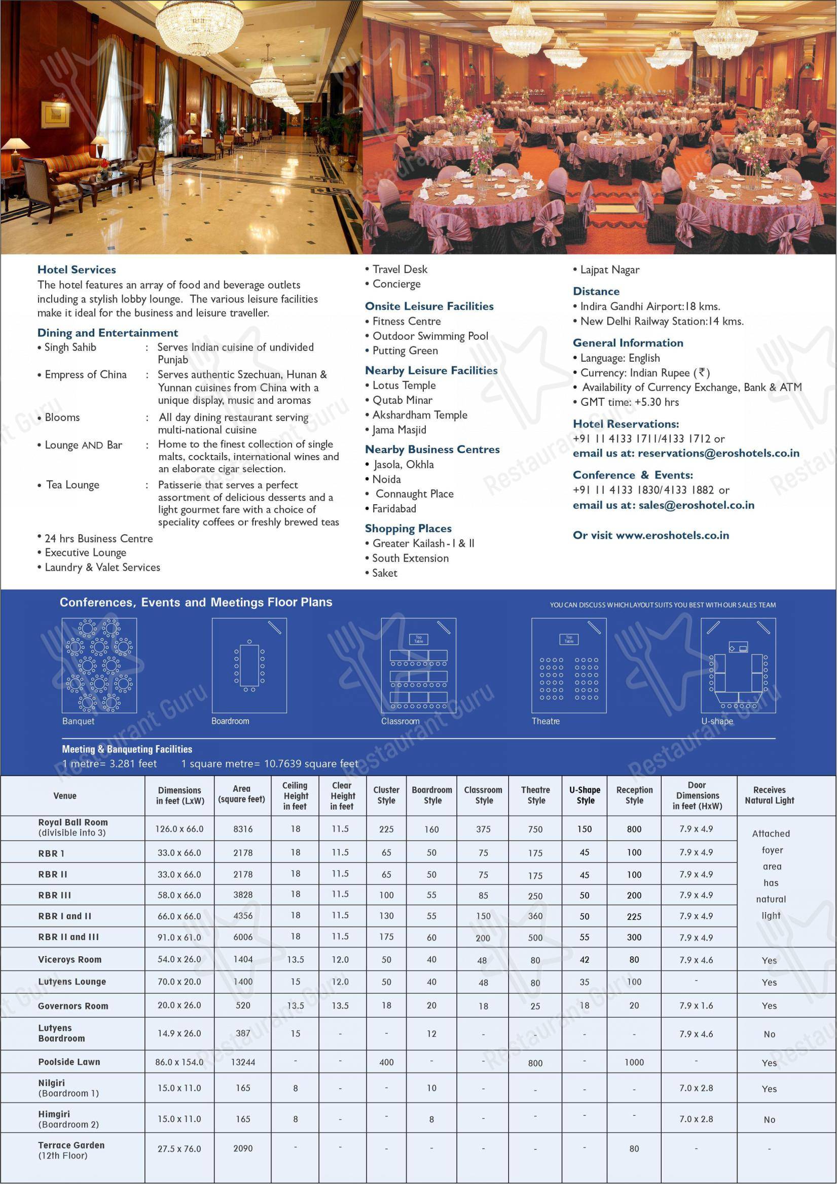 菜单 for Singh Sahib Restaurant in New Delhi