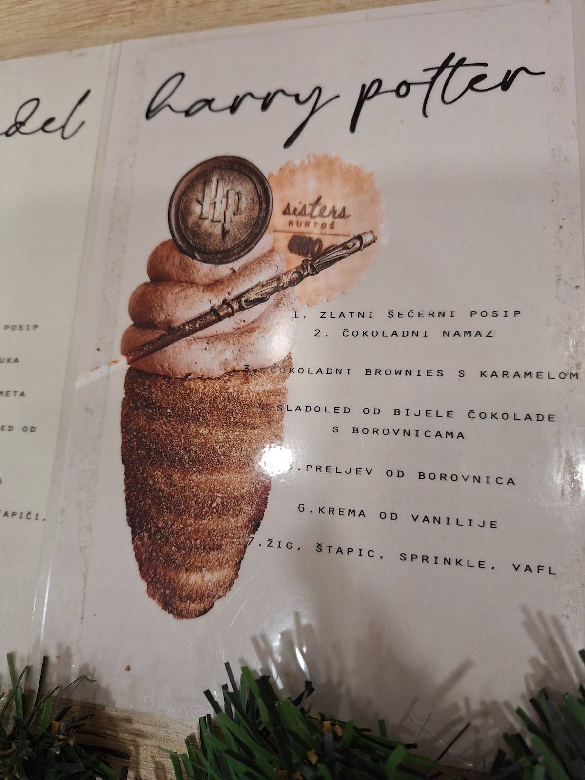 Menu di Sisters Kurtos 