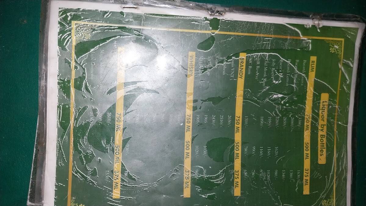 Sky Family Restobar menu