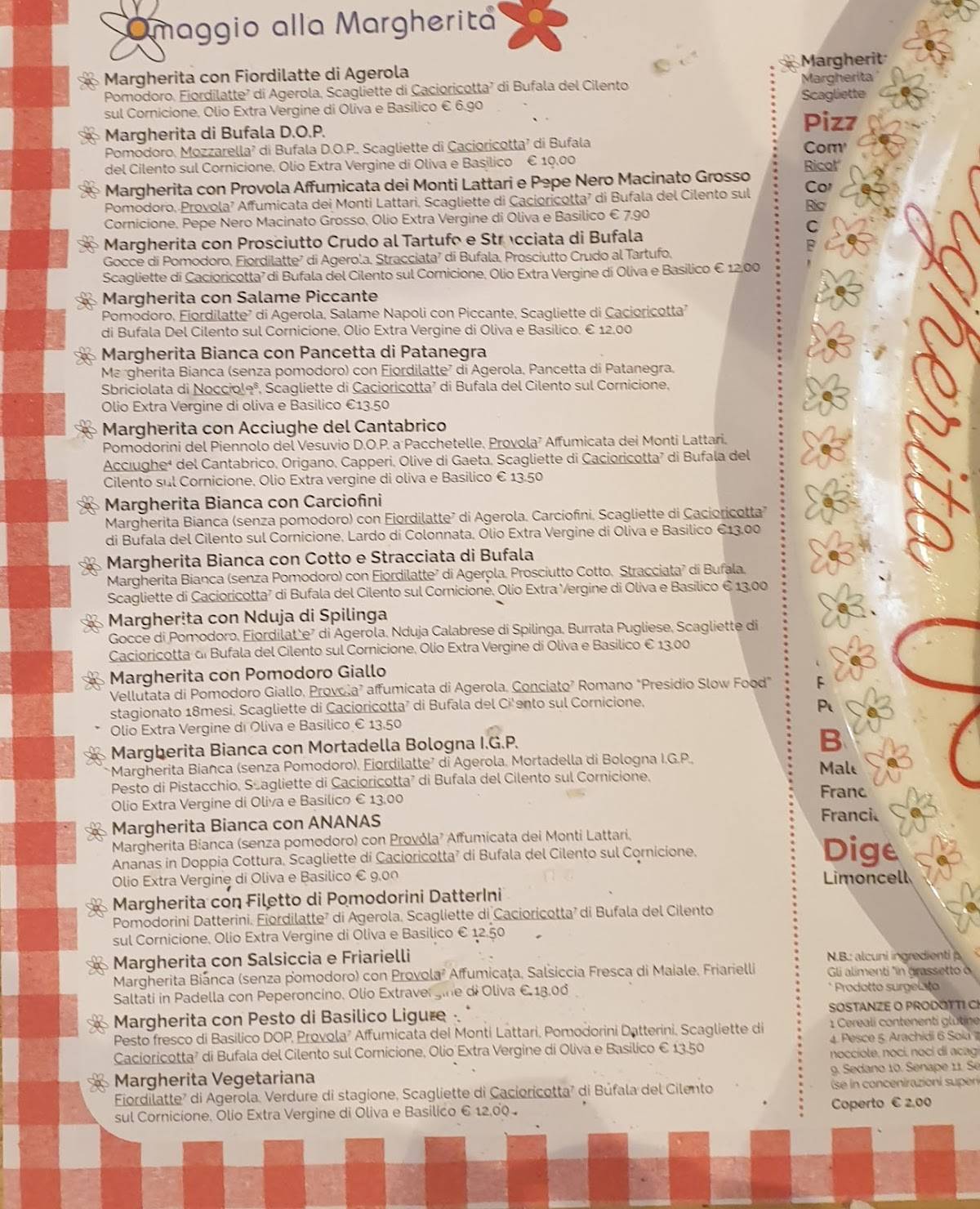 Menu di Social Pizza 