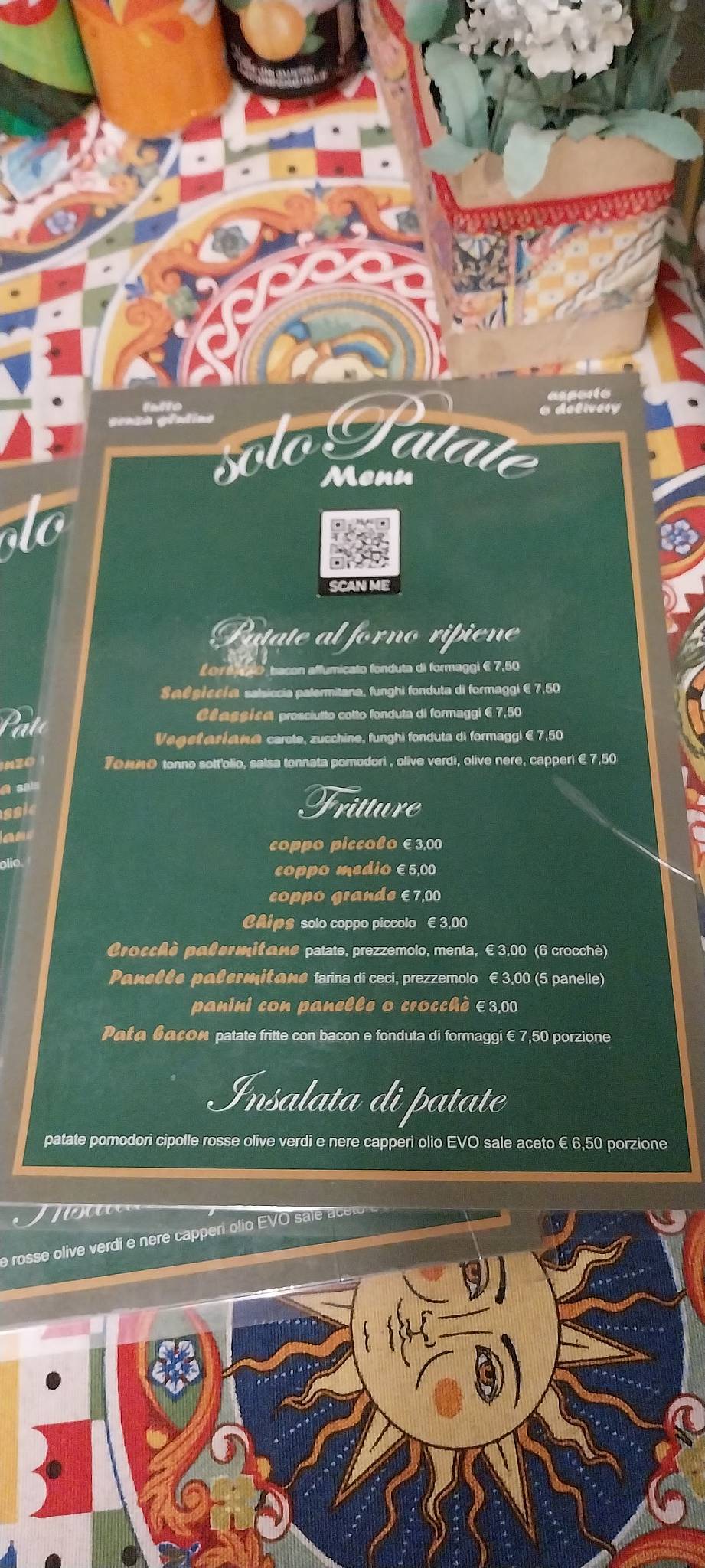 Menu di Solo Patate 