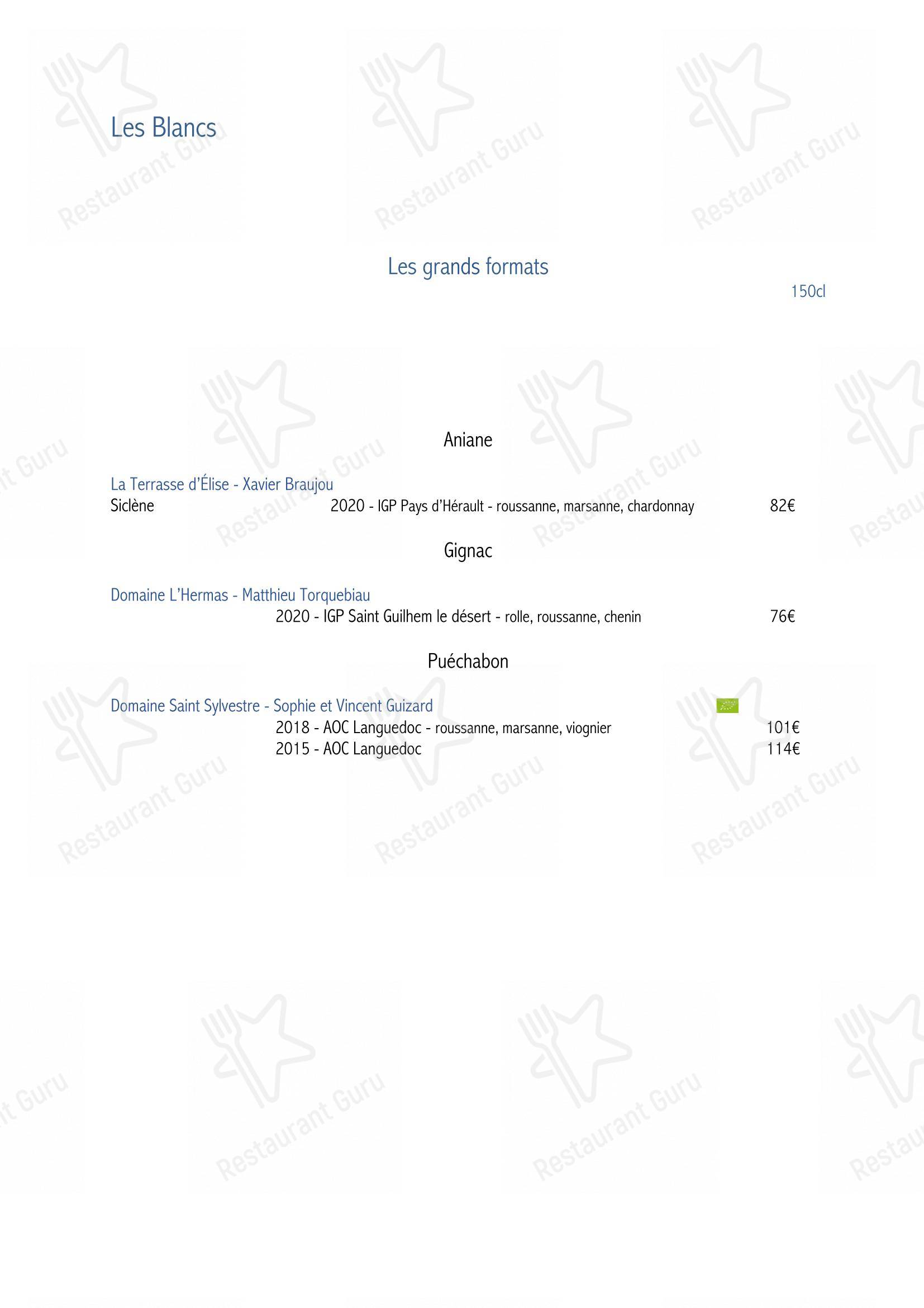 SouKa Bistrot des Vins - Restaurant Caviste Bar a Vins dans Aniane - Menu