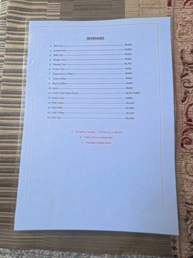 Soul Kitchen Restaurant menu