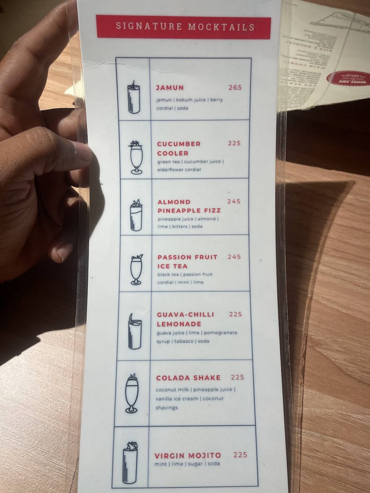 Spice Goa menu