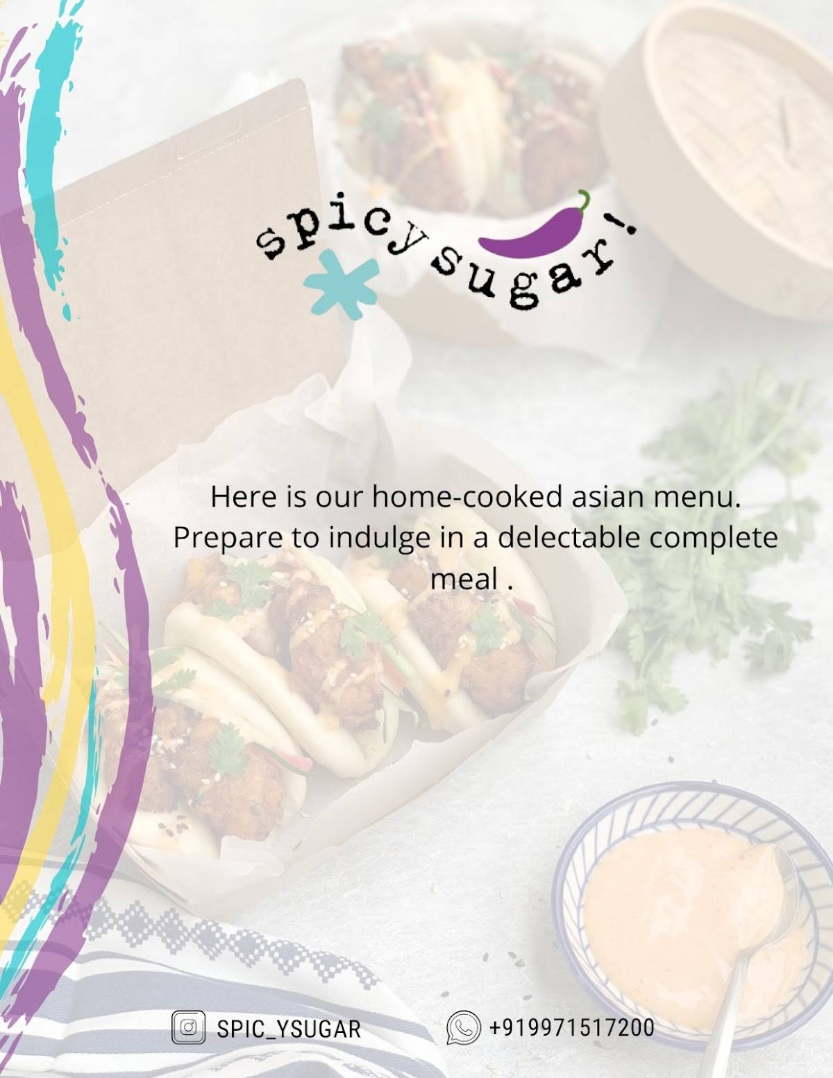 Spicy Sugar menu