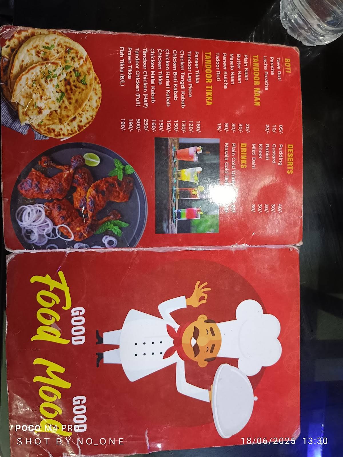 Sri Raj Restaurant menu