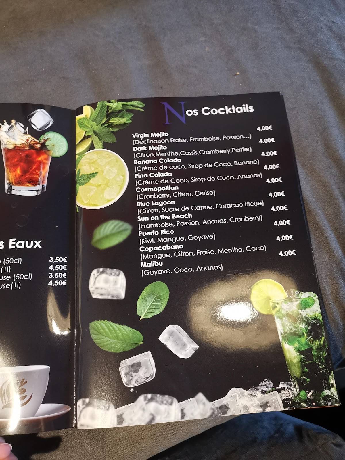 Menu de Alcazar