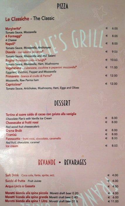 Menu di Frankie's Grill 