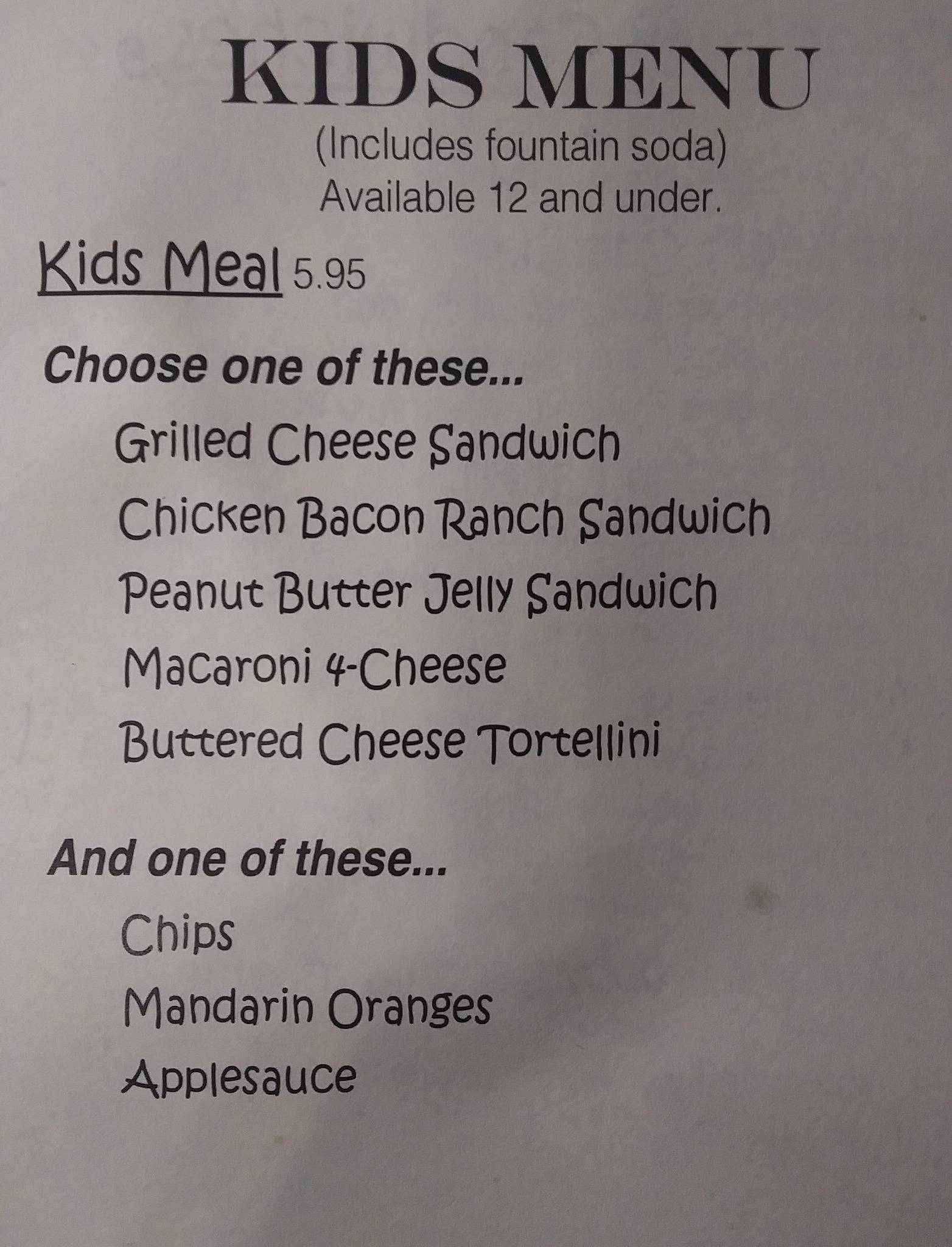Menu at Stone Cup Coffee House & Stone's Deli, Escanaba