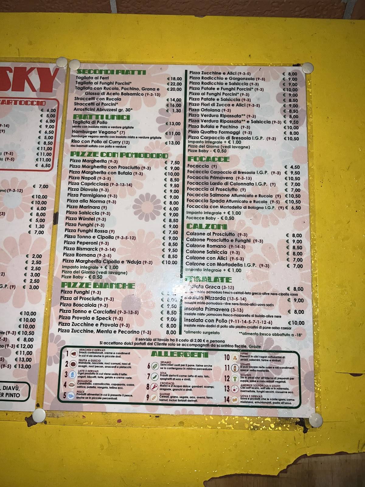 Menu di Stravinskij 