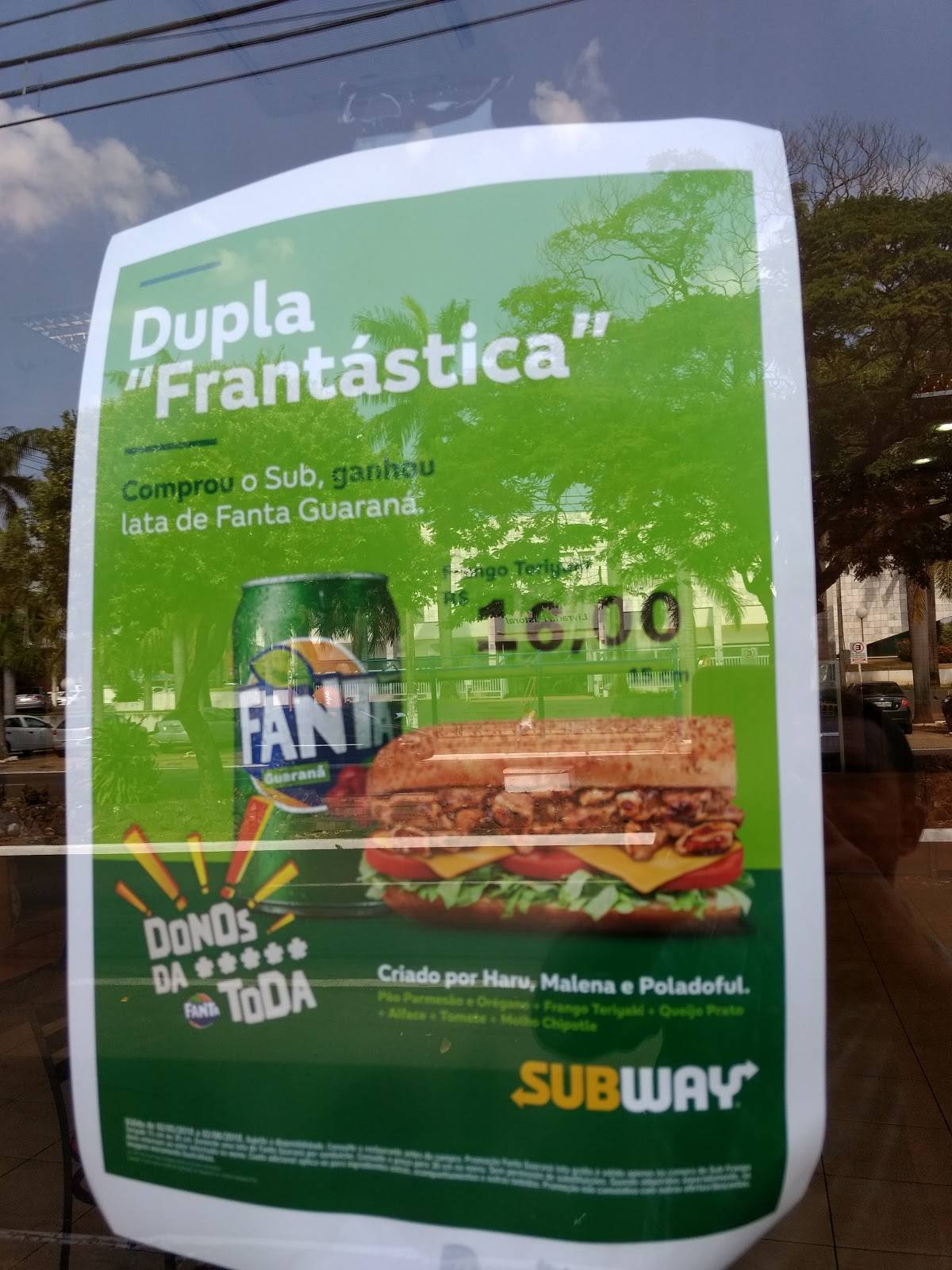 Subway cardápio