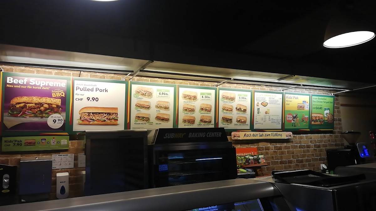 Menu di Subway 