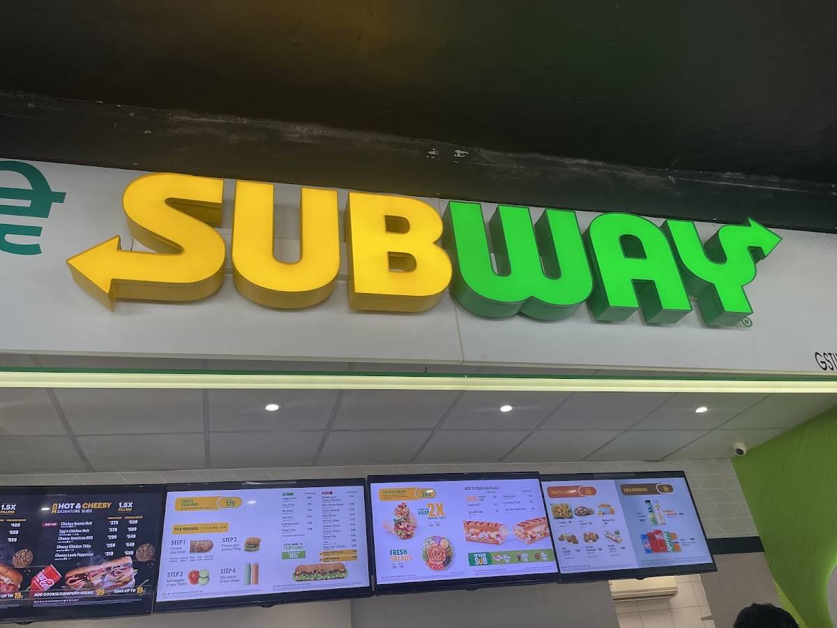 Subway menu