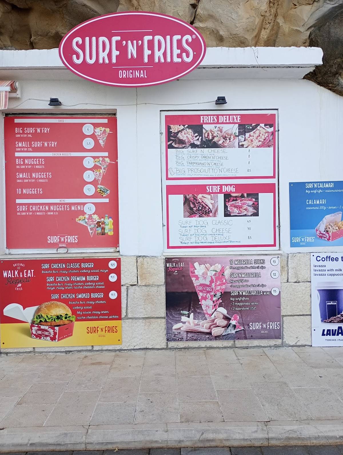 Menu di Surf'n'Fries 
