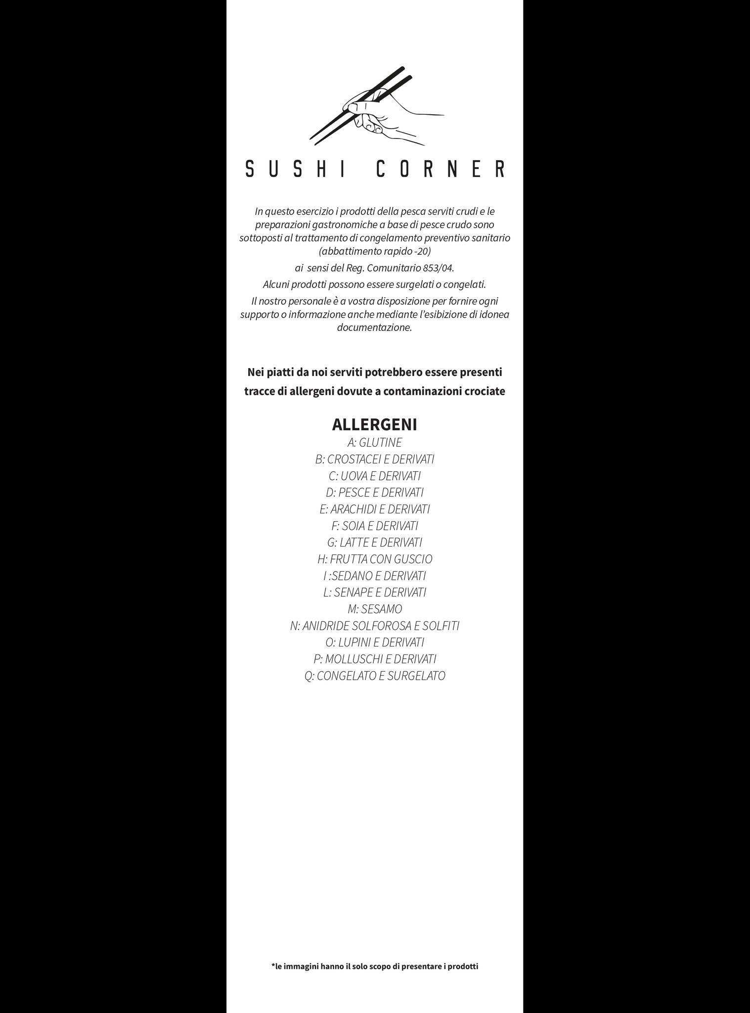 Menu di Sushi Corner Fano 