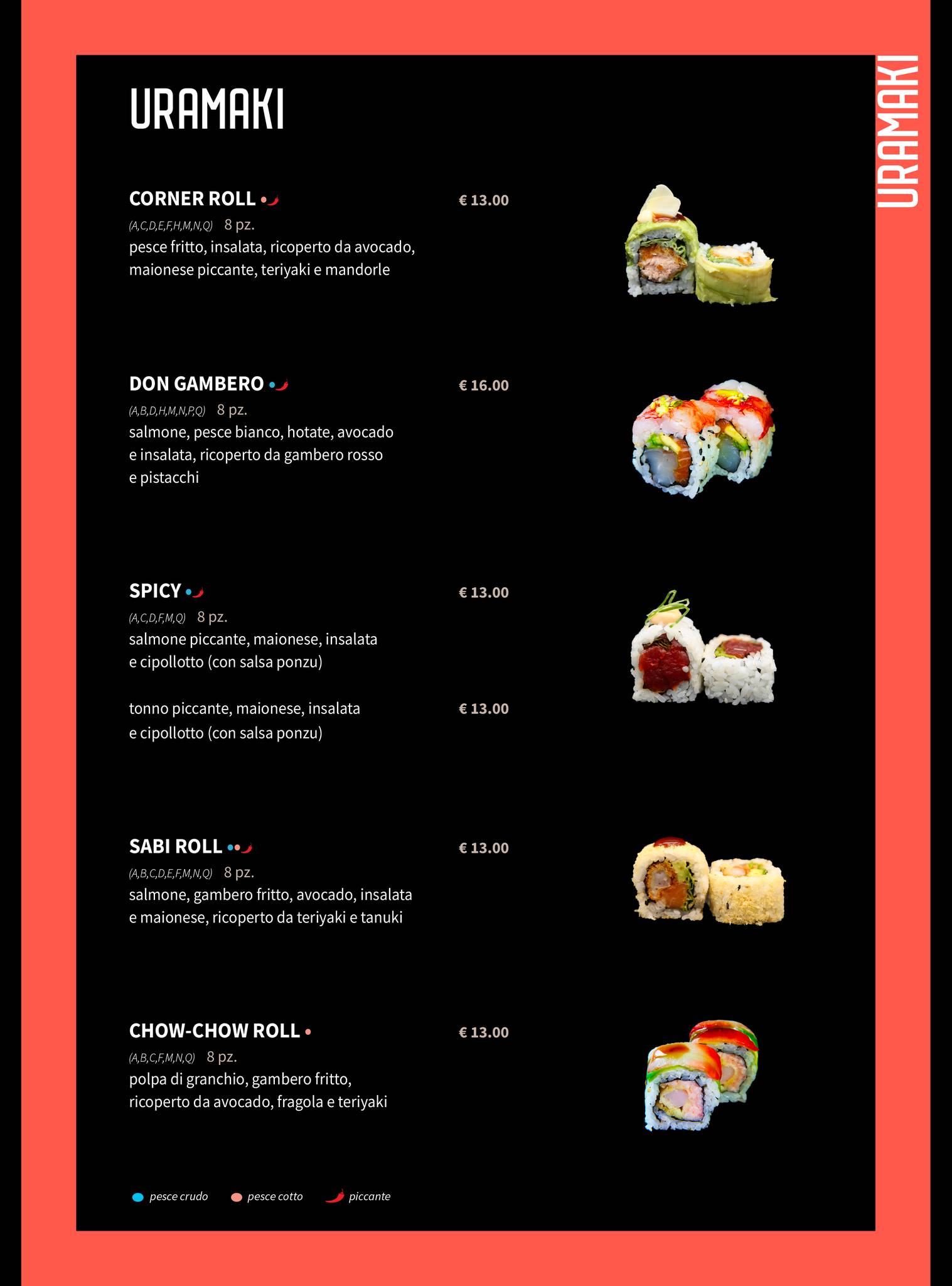Menu di Sushi Corner Fano 